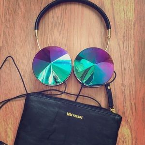 Frends headphones in oil slick